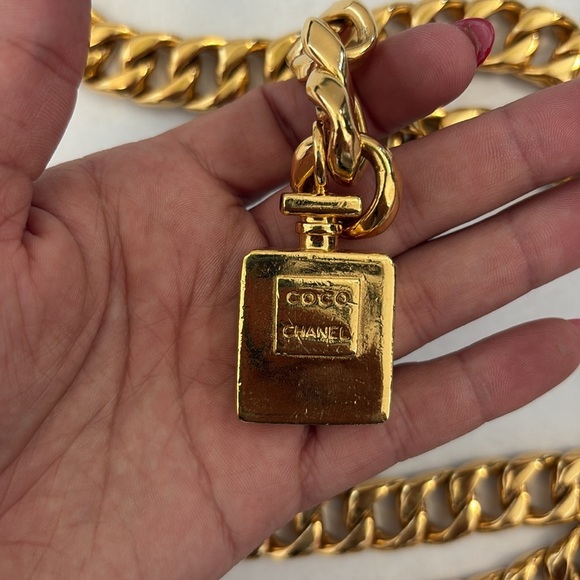 CHANEL perfume pendant chain link belt - Picture 4 of 7